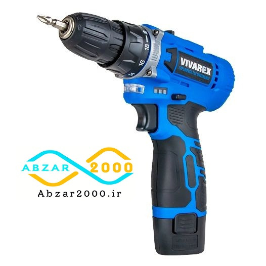 کارایی دریل شارژی 12 ولت دو سرعته ویوارکس مدل VIVAREX VR1215V-2B