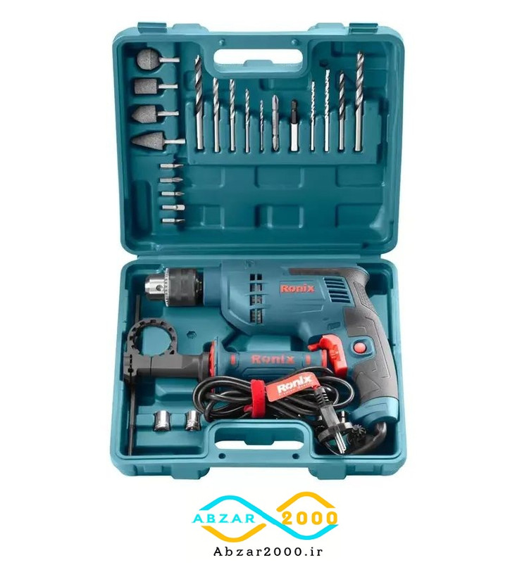 کیت 29 پارچه دریل چکشی رونیکس مدل RONIX RS-0007