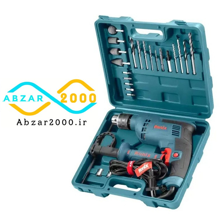 کیت 29 پارچه دریل چکشی رونیکس مدل RONIX RS-0007