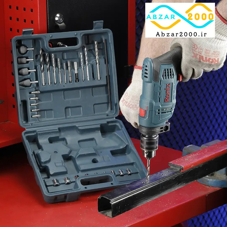 کیت 29 پارچه دریل چکشی رونیکس مدل RONIX RS-0007